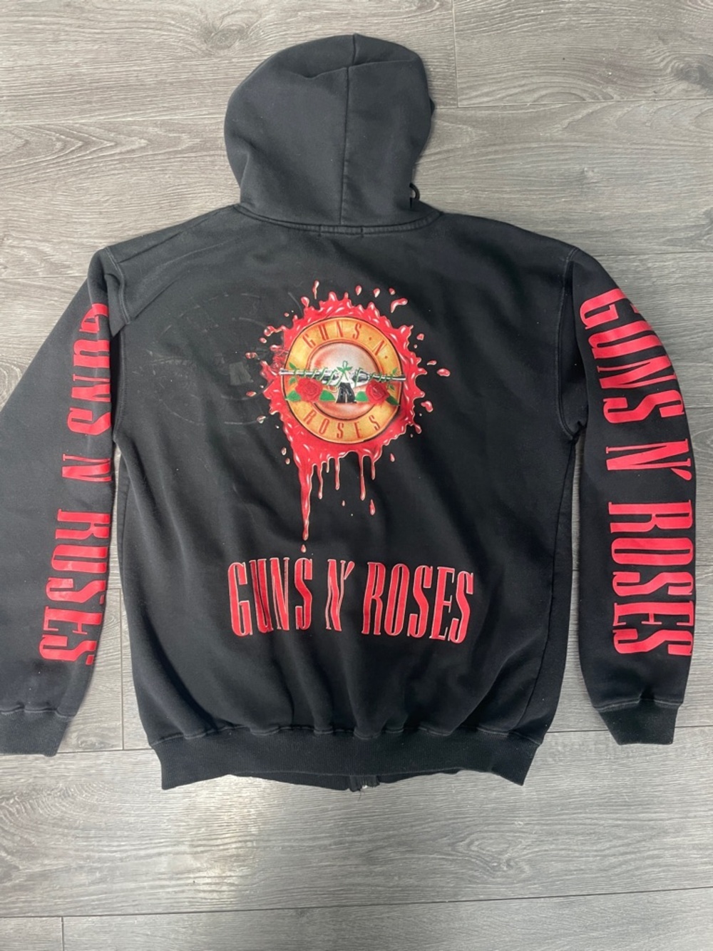 Guns N' Roses Graphic Appetite for Destruction" zip-up hoodie - Picture 2 of 8